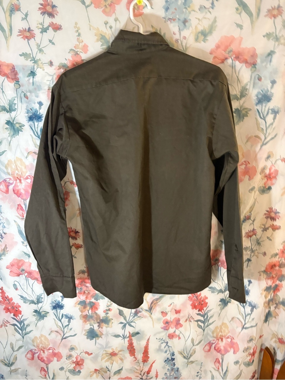 Vintage Brown/Green Button-Up Work Shirt - Picture 6 of 9